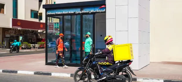 air-conditioned rest areas