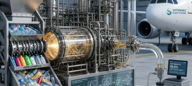 Waste Plastic Into Jet Fuel